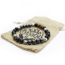 Spirit Protection Bracelet - Tiger Eye, Hematite and Obsidian Bracelet - Giveably