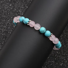 Loving Spirit Bracelet - Turquoise and Rose Quartz Bracelet - Giveably