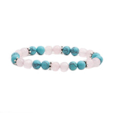 Loving Spirit Bracelet - Turquoise and Rose Quartz Bracelet - Giveably