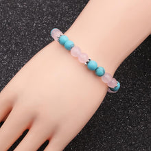 Loving Spirit Bracelet - Turquoise and Rose Quartz Bracelet - Giveably