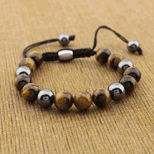 Energy Centering Bracelet - Tiger Eye and Obsidian Bracelet - Giveably