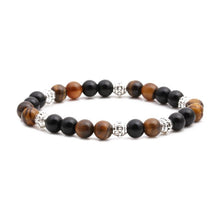 Balanced Wellbeing Bracelet - Tiger Eye and Obsidian Bracelet - Giveably