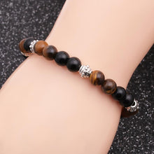 Balanced Wellbeing Bracelet - Tiger Eye and Obsidian Bracelet - Giveably