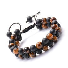 Energy Protection Bracelet - Tiger Eye and Obsidian Bracelet - Giveably