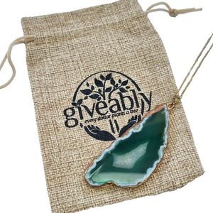 Green Agate Power Necklace - Giveably