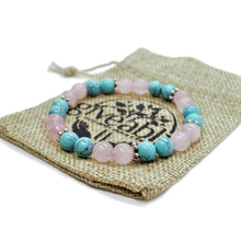 Loving Spirit Bracelet - Turquoise and Rose Quartz Bracelet - Giveably