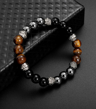 Spirit Protection Bracelet - Tiger Eye, Hematite and Obsidian Bracelet - Giveably